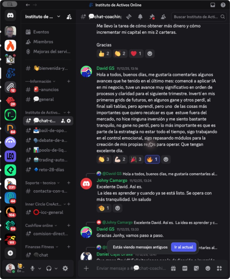 Mensaje original de David GS